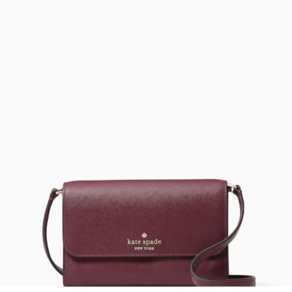 NWOT Brynn Small Flap Crossbody Deep Berry - Picture 2 of 6